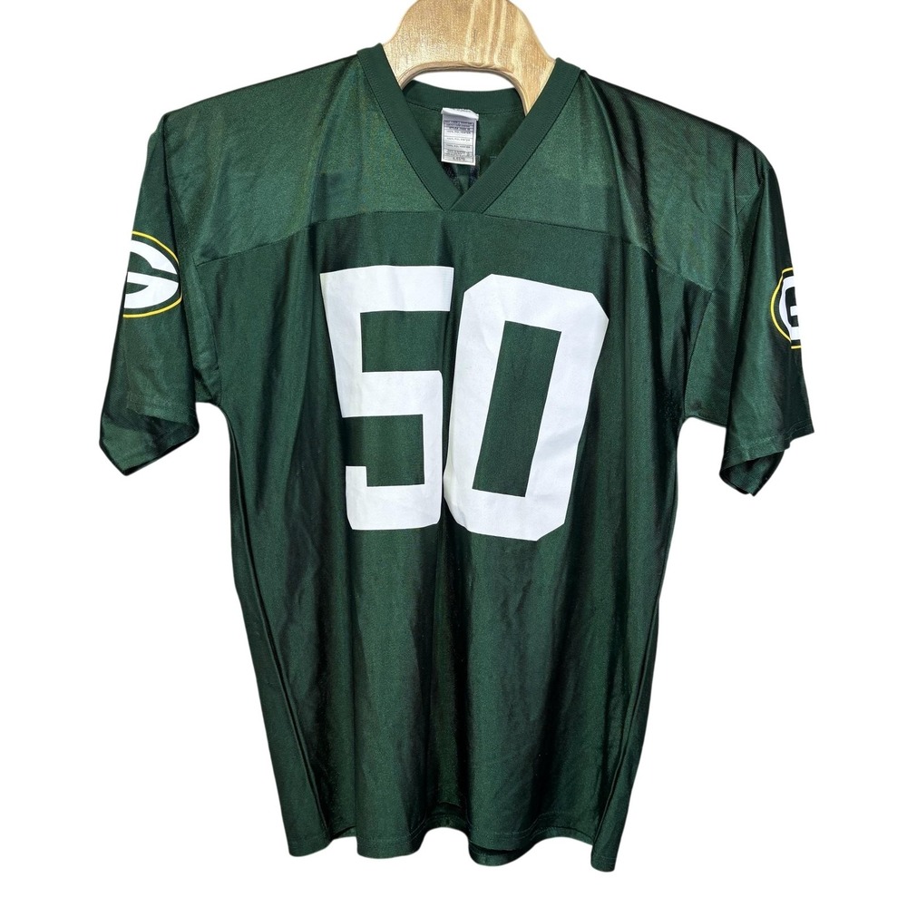 Green Bay Packers Jersey Mens XL Green NFL Football AJ Hawk 50 NFL Team Apparel